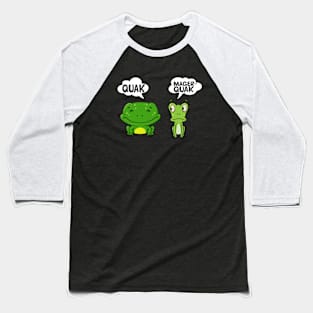 Quak Und Magerquak Lustige Frösche Wortwitz Frosch Baseball T-Shirt